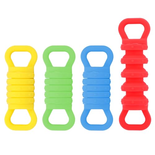 BOXOB 4stk Sensorische Teleskopische Stretch Spielzeuge, Lustige Fidget-Spielwaren Silikon Dehnbare Spielzeuge Entspannende Fidget-Artikel Taktile Beruhigende Werkzeuge für Erwachsene (4 Farben) von BOXOB
