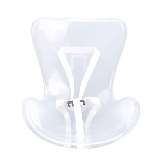 BOXOB Autositz für Puppen & Plüschtiere, Plastik Mini Sicherheitsstuhl Lüftungsschlitz Clip Schreibtisch Deko Zubehör Auto Sofa für Zuhause Büro Puppen Anzeige Sammler Geschenke (Transparent) von BOXOB