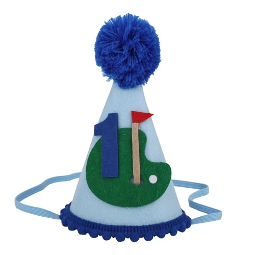 BOXOB Golf Hut 1. Geburtstag, Hole-in-One Geburtstagshut Baby Partydekoration Süße 1st Birthday Hat Weiches Geschenk Foto Requisiten für Kleine Jungen, 9cm BOXOB Golf Hut 1. Geburtstag, Hole-in-One Geburtstagshut Baby Partydekoration Süße 1st Birthday Hat Weiches Geschenk Foto Requisiten für Kleine Jungen, 9cm von BOXOB