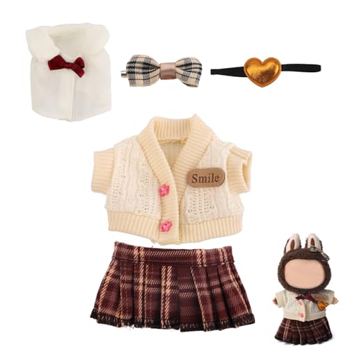 BOXOB JK-Puppenkleidungsset, Süße JK-Anziehkleidung Kawaii Plüschtier Dekoration und Ausstellungszubehör für 17 cm Puppen BOXOB JK-Puppenkleidungsset, Süße JK-Anziehkleidung Kawaii Plüschtier Dekoration und Ausstellungszubehör für 17 cm Puppen von BOXOB