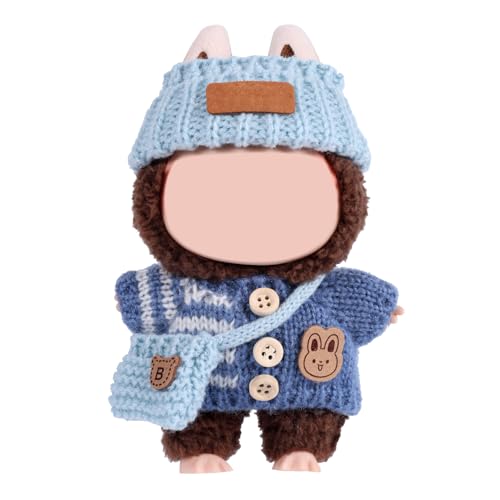 BOXOB Kleidungsset für Puppen, Premium Blaue Puppenaccessoires mit Modischer Kleidung Hut und Umhängetasche Schicker Stil Set für Dekorationszubehör BOXOB Kleidungsset für Puppen, Premium Blaue Puppenaccessoires mit Modischer Kleidung Hut und Umhängetasche Schicker Stil Set für Dekorationszubehör von BOXOB