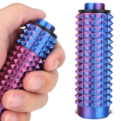 BOXOB Kleines Pain Fidget Spielzeug, Zappel Schlüsselanhänger Stacheln Tragbares Stimulationswerkzeug Drücken Drehen Sensorisches Spielzeug Stressabbau Linderung Angstzuständen Originelles Geschenk von BOXOB