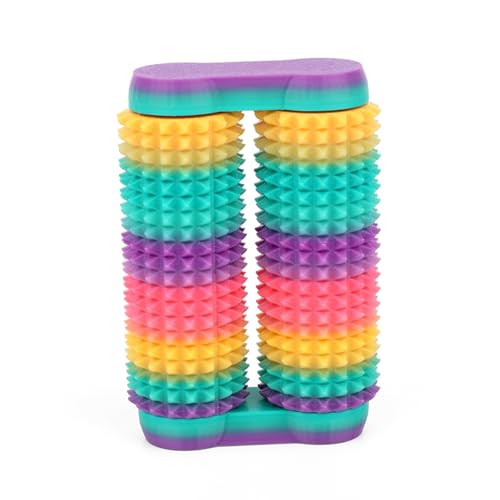 BOXOB Mini Fidget Spielzeug für Erwachsene, Taschenspielzeug Schmerzstimulationsspielzeug Handgerät Stachelige Massagerollen Stressabbau Pain Fidget Originelles Geschenk für Freunde Kinder Studenten von BOXOB