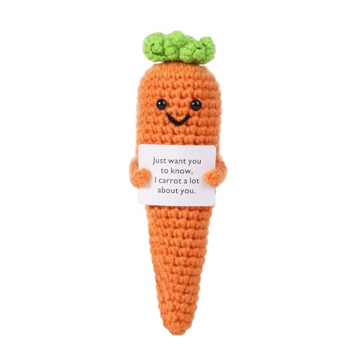 BOXOB Mini Lustige Positive Karotte, 15cm Lustige Gestrickte Wolltaschen-Karottenpuppe Kreative Süße Gestrickte Karotte mit Positiven Emotionen als Geburtstagsgeschenk Party-Dekoration Ermutigung BOXOB Mini Lustige Positive Karotte, 15cm Lustige Gestrickte Wolltaschen-Karottenpuppe Kreative Süße Gestrickte Karotte mit Positiven Emotionen als Geburtstagsgeschenk Party-Dekoration Ermutigung von BOXOB