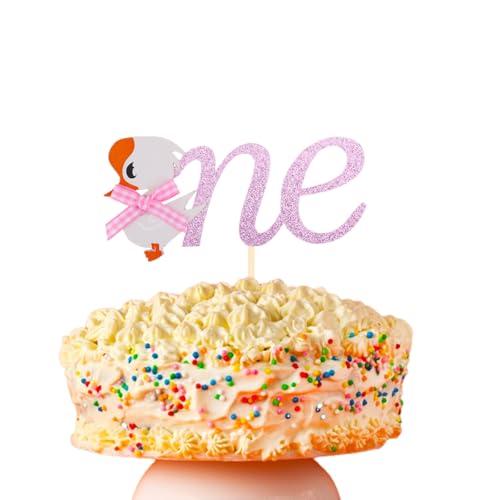 BOXOB Tortenaufsatz One Goose, Rosa Glitzer Silly Goose Tortendekoration zum 1. Geburtstag für Bauernhof Tierthema Kinder Mädchen und Jungen Geburtstag & Babyparty Partydekoration Zubehör BOXOB Tortenaufsatz One Goose, Rosa Glitzer Silly Goose Tortendekoration zum 1. Geburtstag für Bauernhof Tierthema Kinder Mädchen und Jungen Geburtstag & Babyparty Partydekoration Zubehör von BOXOB