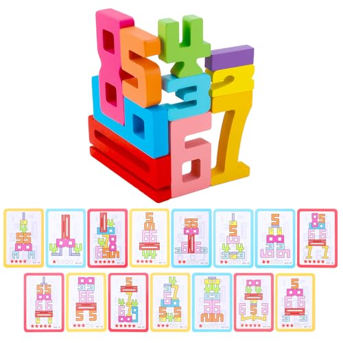 BOXOB Zahlenblöcke Kinder aus Holz, 1-10 Zahlenblöcke Stapelbausteine Holz Puzzlespiel Gleichgewichtswettbewerb Montessori-Spielzeug für Kinder ab 3 Jahren Jungen und Mädchen Lernspielzeug Geschenke BOXOB Zahlenblöcke Kinder aus Holz, 1-10 Zahlenblöcke Stapelbausteine Holz Puzzlespiel Gleichgewichtswettbewerb Montessori-Spielzeug für Kinder ab 3 Jahren Jungen und Mädchen Lernspielzeug Geschenke von BOXOB