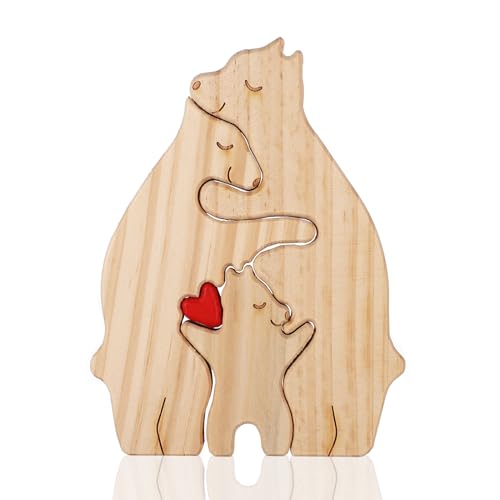 Personalisiertes Familienpuzzle, 3 Bären Holzbären Familienpuzzle Dekorativ Bärenpuzzle Holz Familie Kreativ Geburtstagsgeschenke für Eltern Heimdekoration Einweihungsgeschenke Personalisiertes Familienpuzzle, 3 Bären Holzbären Familienpuzzle Dekorativ Bärenpuzzle Holz Familie Kreativ Geburtstagsgeschenke für Eltern Heimdekoration Einweihungsgeschenke von BOXOB
