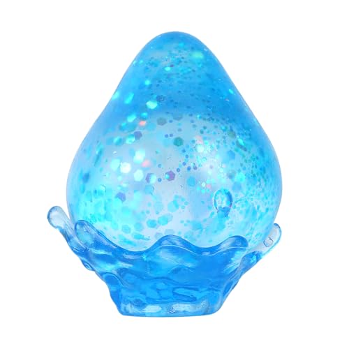 Stressabbau-Würfelspielzeug, Weicher Blauer Schöner Würfel Sensorischer Quetschball Zappelspielzeug Anti-Stress-Artikel Schreibtischdekoration Partygeschenk Kinder Erwachsene(Erdbeer-Stil) von BOXOB