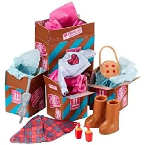 BOXY GIRLS Das Fashionista-Pack für Puppen, die über sie sprechen Werden – gesehen aus dem Fernsehen | 4 Pakete Shopping| von BOXY GIRLS