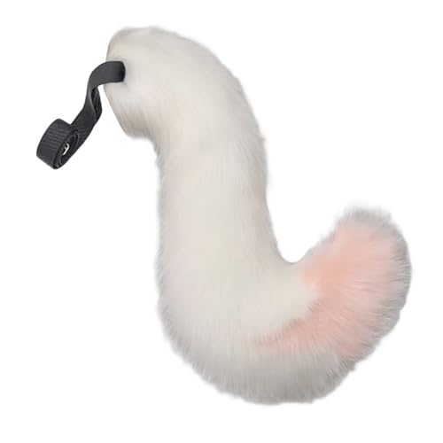 BOYANDM Fuchs Kostüm Kunstpelze Füchse Wolf Ohren Stirnband Tierschwanz Halloween Weihnachten Cosplay Party Kostüm Zubehör Geschenke Halloween Cosplay von BOYANDM