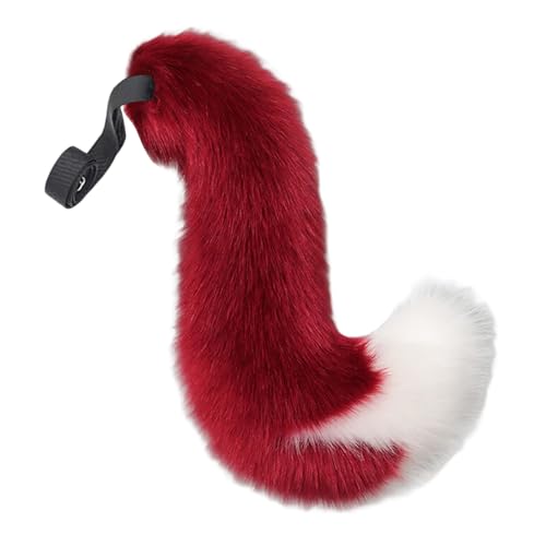 BOYANDM Fuchs Kostüm Kunstpelze Füchse Wolf Ohren Stirnband Tierschwanz Halloween Weihnachten Cosplay Party Kostüm Zubehör Geschenke Halloween Cosplay von BOYANDM
