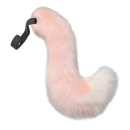 BOYANDM Fuchs Kostüm Kunstpelze Füchse Wolf Ohren Stirnband Tierschwanz Halloween Weihnachten Cosplay Party Kostüm Zubehör Geschenke Halloween Cosplay von BOYANDM
