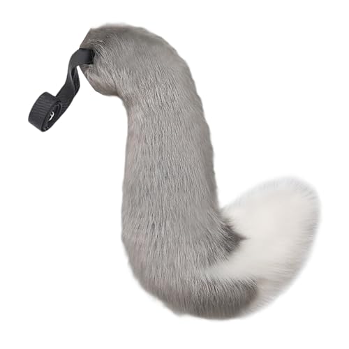 BOYANDM Fuchs Kostüm Kunstpelze Füchse Wolf Ohren Stirnband Tierschwanz Halloween Weihnachten Cosplay Party Kostüm Zubehör Geschenke Halloween Cosplay von BOYANDM