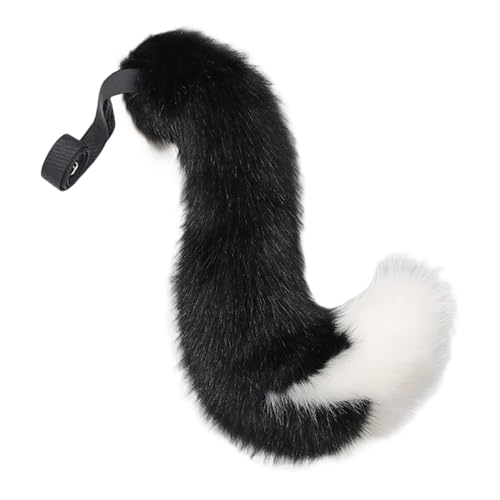 BOYANDM Füchse Katzen Ohren Haare Kopfbedeckung Kunstpelze Schwanz Anime Halloween Cosplay Kostüm Katzen Ohrstirnband Foxes Kostüm von BOYANDM