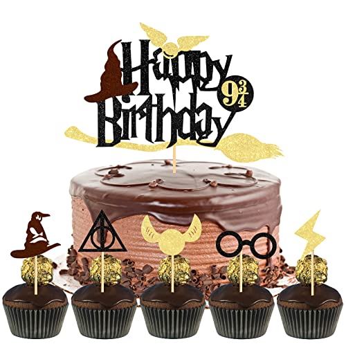 Glitter Magier Kuchen Deko,Glitter Wizard Cupcake Topper,Magical Wizard Inspiriert Happy Birthday Deko für Magic Theme Party Supplies Glitter Magier Kuchen Deko,Glitter Wizard Cupcake Topper,Magical Wizard Inspiriert Happy Birthday Deko für Magic Theme Party Supplies von BOYATONG