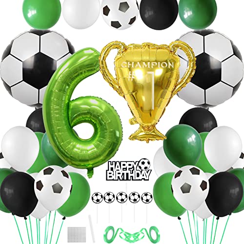 Geburtstagsdeko Fussball Set, Fussball Deko Geburtstag Kinder, Fußball Deko 6 Geburtstag Junge, Fußball Luftballon Tortendeko für Fussball Party Kindergeburtstag Geburtstagsdeko Fussball Set, Fussball Deko Geburtstag Kinder, Fußball Deko 6 Geburtstag Junge, Fußball Luftballon Tortendeko für Fussball Party Kindergeburtstag von BOYATONG