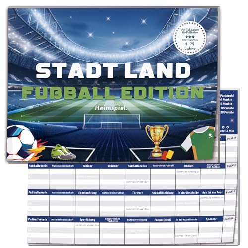 Stadt Land Fussball Spiele, Coole Ostergeschenke Kinder Junge ab 9 10 11 12 13 14 Jahre, Ostern Kommunion Konfirmation Jugendweihe Firmung Geschenke Teenager Kartenspiel, Konfirmationsgeschenke Stadt Land Fussball Spiele, Coole Ostergeschenke Kinder Junge ab 9 10 11 12 13 14 Jahre, Ostern Kommunion Konfirmation Jugendweihe Firmung Geschenke Teenager Kartenspiel, Konfirmationsgeschenke von BOYATONG