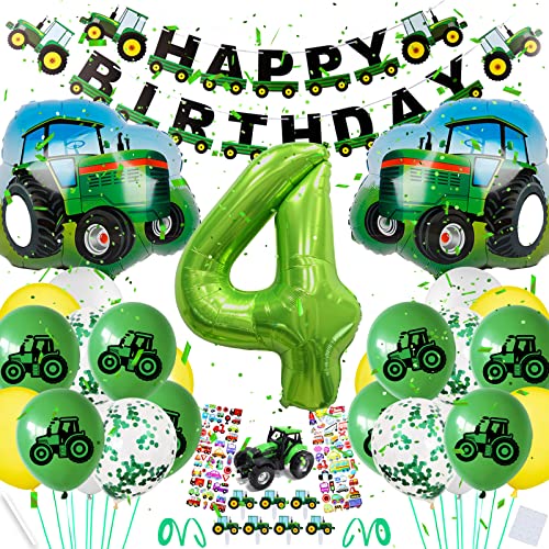 Traktor Geburtstag Deko 4 Jahre Junge,Trecker Deko Kindergeburtstag 4,Riesen Folienballon Zahl 4,Geburtstagsdeko Traktor 4 Jahre, Traktor Luftballons Geburtstag Deko mit Happy Birthday Girlande Traktor Geburtstag Deko 4 Jahre Junge,Trecker Deko Kindergeburtstag 4,Riesen Folienballon Zahl 4,Geburtstagsdeko Traktor 4 Jahre, Traktor Luftballons Geburtstag Deko mit Happy Birthday Girlande von BOYATONG