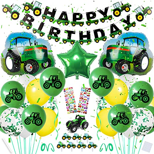 Traktor Geburtstag Deko XXL Set, Traktor Kindergeburtstag Deko 2. Geburtstag Junge, Traktor Luftballon für 2. 3.Geburtstagdeko Kindergeburtstag Traktor Geburtstag Deko XXL Set, Traktor Kindergeburtstag Deko 2. Geburtstag Junge, Traktor Luftballon für 2. 3.Geburtstagdeko Kindergeburtstag von BOYATONG