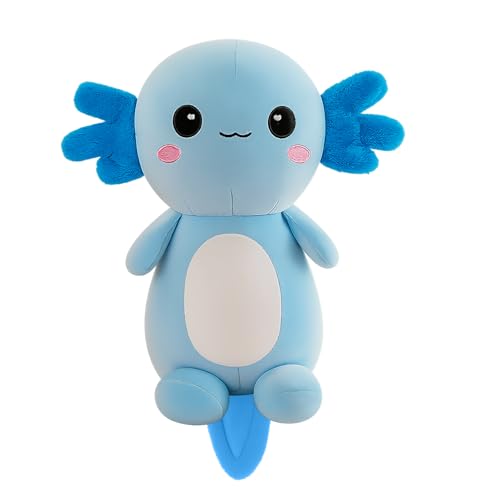 BOYIFEIJIE Axolotl Plüschtier, 30 cm süßes Spielzeug Axolotl Kuscheltier. Schönes Plüschspielzeuggeschenk für Jungen und Mädchen (Blau) von BOYIFEIJIE