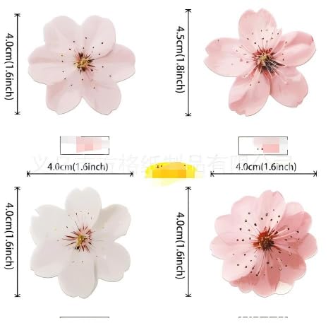 75 Stück Essbare Blüten Tortendeko, Kirschblüten Deko, Essbare Blumen für Torte, Esspapier Tortendeko, Blumen Deko Geburtstag, Cake Topper Hochzeit (Rosa, Weiß 75 Stück Essbare Blüten Tortendeko, Kirschblüten Deko, Essbare Blumen für Torte, Esspapier Tortendeko, Blumen Deko Geburtstag, Cake Topper Hochzeit (Rosa, Weiß von BOZILY