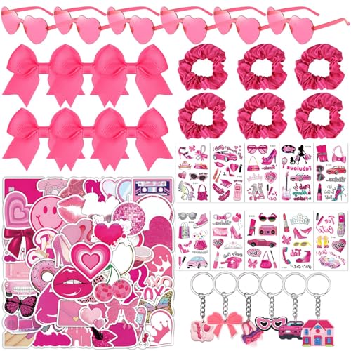 BOZILY Prinzessinnen-Party-Set, Herzförmige Gläser, Stirnband, Schleifen, Tattoo-Aufkleber, Schlüsselanhänger, Füller, Make-up, Party-Dekorationen, 84-teilig BOZILY Prinzessinnen-Party-Set, Herzförmige Gläser, Stirnband, Schleifen, Tattoo-Aufkleber, Schlüsselanhänger, Füller, Make-up, Party-Dekorationen, 84-teilig von BOZILY