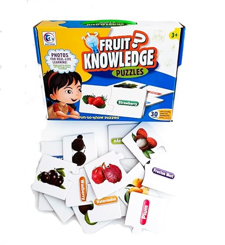BP 2051A 30 en 1 Aprende Inglés Frutas Puzzle, Für Kinder, único von B&P