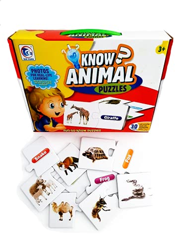 BP 2052A 30 en 1 Aprende Inglés Animales Puzzle, Für Kinder von BP