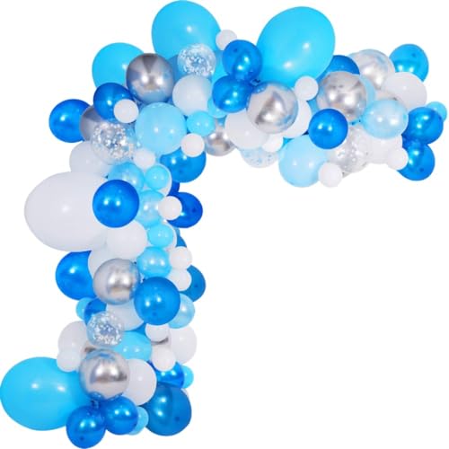 139-teiliges rundes Luftballon-Set aus blauem Latex für Partys und Feiertage von BPILOT