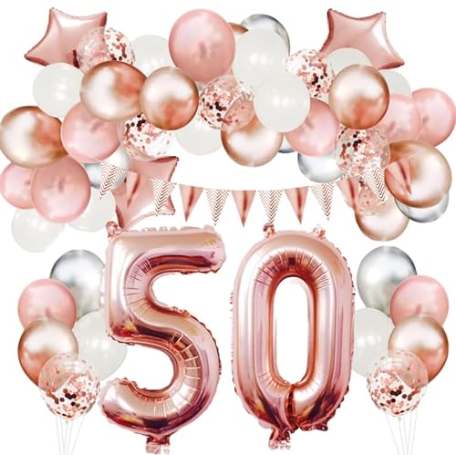 Luftballons Geburtstagsparty-Zahlenkombination Atmosphäre Dekoration Ballondekoration Lieferungen 50 von BPILOT
