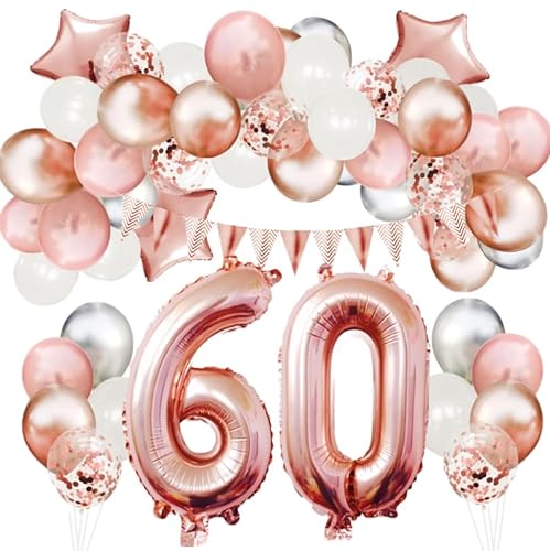 Luftballons Geburtstagsparty-Zahlenkombination Atmosphäre Dekoration Ballondekoration Lieferungen 60 von BPILOT