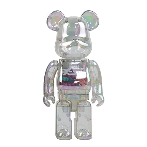 BPUIYEW 400% 28cm/11in Bearbrick Desktop Dekoration Figur Spielzeug Sammlung Geburtstag Geschenk Dekoration(White) von BPUIYEW