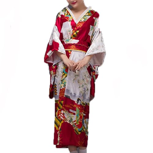 BPURB Damen Kimono Robe Japanisches traditionelles Kleid Geisha Yukata Halloween Party Cosplay Fotografie Kostüm BPURB Damen Kimono Robe Japanisches traditionelles Kleid Geisha Yukata Halloween Party Cosplay Fotografie Kostüm von BPURB