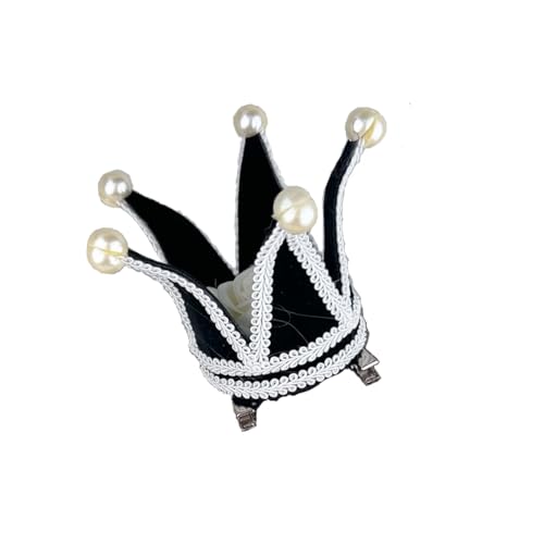 BPURB Frauen Gothic Lolita Zirkus Clown Hut Narren Krone Mini Zylinder Halloween Kostüm Stirnband Tiara für Karneval Cosplay Party BPURB Frauen Gothic Lolita Zirkus Clown Hut Narren Krone Mini Zylinder Halloween Kostüm Stirnband Tiara für Karneval Cosplay Party von BPURB
