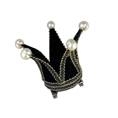 BPURB Frauen Gothic Lolita Zirkus Clown Hut Narren Krone Mini Zylinder Halloween Kostüm Stirnband Tiara für Karneval Cosplay Party BPURB Frauen Gothic Lolita Zirkus Clown Hut Narren Krone Mini Zylinder Halloween Kostüm Stirnband Tiara für Karneval Cosplay Party von BPURB