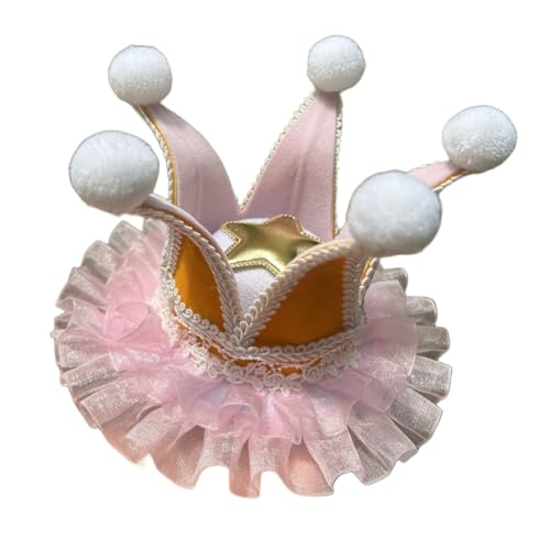BPURB Frauen Lolita Zirkus Clown Hut Narren Mini Zylinder Hut Halloween Kostüm Stirnband für Karneval Cosplay Party BPURB Frauen Lolita Zirkus Clown Hut Narren Mini Zylinder Hut Halloween Kostüm Stirnband für Karneval Cosplay Party von BPURB