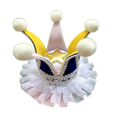 BPURB Frauen Lolita Zirkus Clown Hut Narren Mini Zylinder Hut Halloween Kostüm Stirnband für Karneval Cosplay Party BPURB Frauen Lolita Zirkus Clown Hut Narren Mini Zylinder Hut Halloween Kostüm Stirnband für Karneval Cosplay Party von BPURB