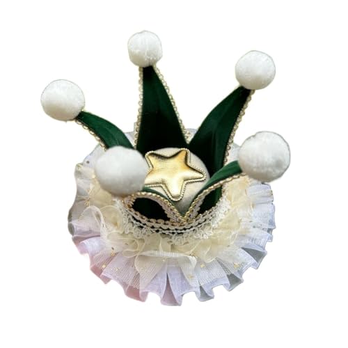 BPURB Frauen Lolita Zirkus Clown Hut Narren Mini Zylinder Hut Halloween Kostüm Stirnband für Karneval Cosplay Party von BPURB