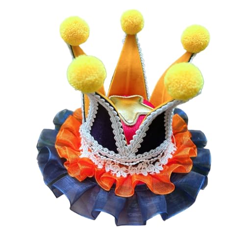 BPURB Frauen Lolita Zirkus Clown Hut Narren Mini Zylinder Hut Halloween Kostüm Stirnband für Karneval Cosplay Party BPURB Frauen Lolita Zirkus Clown Hut Narren Mini Zylinder Hut Halloween Kostüm Stirnband für Karneval Cosplay Party von BPURB
