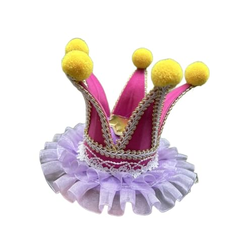 BPURB Frauen Lolita Zirkus Clown Hut Narren Mini Zylinder Hut Halloween Kostüm Stirnband für Karneval Cosplay Party BPURB Frauen Lolita Zirkus Clown Hut Narren Mini Zylinder Hut Halloween Kostüm Stirnband für Karneval Cosplay Party von BPURB
