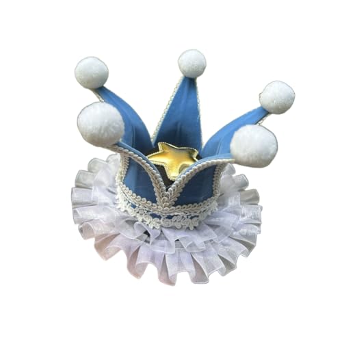 BPURB Frauen Lolita Zirkus Clown Hut Narren Mini Zylinder Hut Halloween Kostüm Stirnband für Karneval Cosplay Party BPURB Frauen Lolita Zirkus Clown Hut Narren Mini Zylinder Hut Halloween Kostüm Stirnband für Karneval Cosplay Party von BPURB