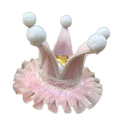 BPURB Frauen Lolita Zirkus Clown Hut Narren Mini Zylinder Hut Halloween Kostüm Stirnband für Karneval Cosplay Party von BPURB