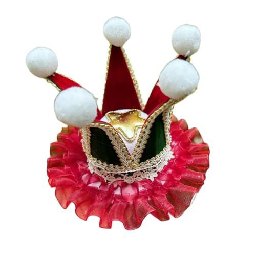 BPURB Frauen Lolita Zirkus Clown Hut Narren Mini Zylinder Hut Halloween Kostüm Stirnband für Karneval Cosplay Party BPURB Frauen Lolita Zirkus Clown Hut Narren Mini Zylinder Hut Halloween Kostüm Stirnband für Karneval Cosplay Party von BPURB