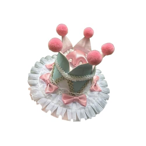 BPURB Frauen Zirkus Clown Narrenhut Lolita Krone Mini Zylinder Halloween Kostüm Stirnband Tiara für Karneval Cosplay Party BPURB Frauen Zirkus Clown Narrenhut Lolita Krone Mini Zylinder Halloween Kostüm Stirnband Tiara für Karneval Cosplay Party von BPURB