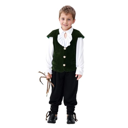 BPURB Jungen Kolonial Kostüm Kinder Vampire Renaissance Viktorianisch Rüschen Mittelalter Kostüm Piraten Ritter Halloween Kostüme BPURB Jungen Kolonial Kostüm Kinder Vampire Renaissance Viktorianisch Rüschen Mittelalter Kostüm Piraten Ritter Halloween Kostüme von BPURB