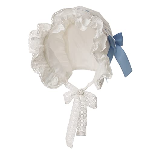 BPURB Mittelalter Damen Magd Mop Hut Kolonial Pilgrim Prarie weiße Haube Viktorianisch Kostüm Kopfbedeckung Baumwolle von BPURB