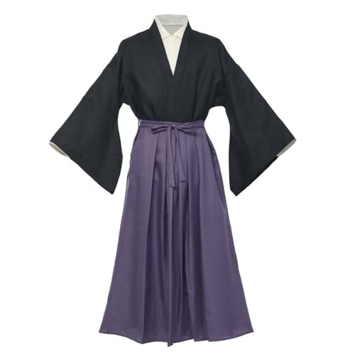BPURB Traditioneller japanischer Kimono, Yukata, Samurai, Kampfsport, Hakama, Uniform, Judo, Aikido, Kendo, Robe, Anime, Cosplay-Kostüm BPURB Traditioneller japanischer Kimono, Yukata, Samurai, Kampfsport, Hakama, Uniform, Judo, Aikido, Kendo, Robe, Anime, Cosplay-Kostüm von BPURB
