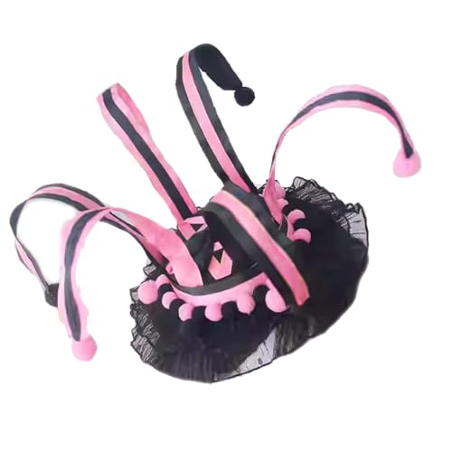 BPURB Zirkus Clown Hofnarrenhut Karneval Clown Stirnband für Halloween Karneval Cosplay Frauen Lolita Mini Zylinder Hut von BPURB