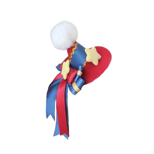 BPURB Zirkus Clownhut Court Jester Hut Mardi Gras Clown Stirnband für Halloween Karneval Cosplay Frauen Lolita Mini Top Hut von BPURB