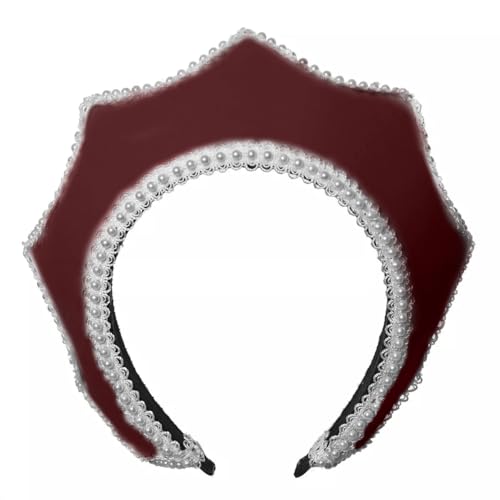 Mittelalterliche Renaissance Tudor Queen Kopfschmuck für Frauen Anne Boleyn Stirnband Elisabethanische viktorianische Königliche Koronett Kapuze Tiara Hut Mittelalterliche Renaissance Tudor Queen Kopfschmuck für Frauen Anne Boleyn Stirnband Elisabethanische viktorianische Königliche Koronett Kapuze Tiara Hut von BPURB